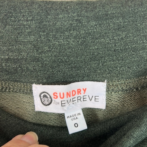 Perfect SUNDRY EVEREVE Track Skirt Washed Pull On Drawstring Waist 0 XS - Picture 3 of 7